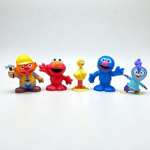 Sesame Street Big Bird Elmo Ernie Grover & Muppet Babies Summer Penguin Toy Lot
